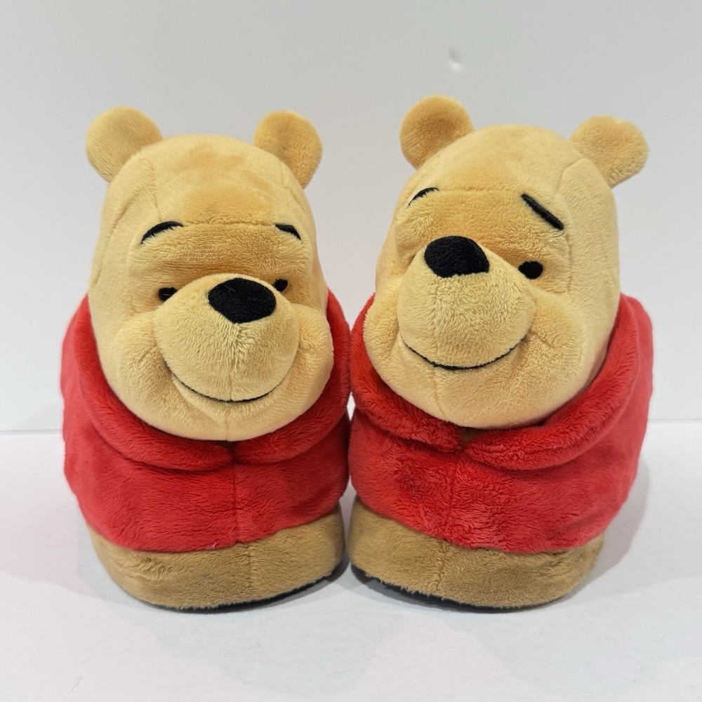 Happy Feet Character Head Slippers Disney's‎ Winnie the Pooh House Shoes Small